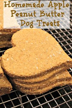 Homemade Apple Peanut Butter Dog Treats