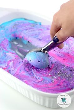 Homemade Galaxy Ice Cream