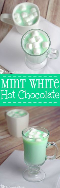 Homemade Mint White Hot Chocolate