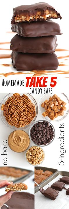 Homemade Take 5 Candy Bars