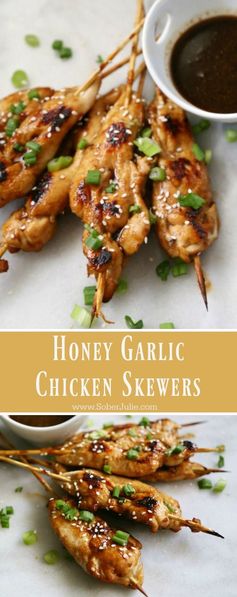 Honey Garlic Chicken Skewers