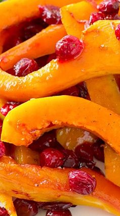 Honey-Glazed Roasted Butternut Squash and Cranberries