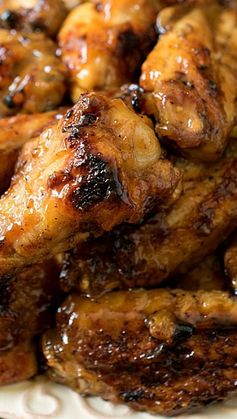 Honey Mustard Soy Glazed Chicken Wings