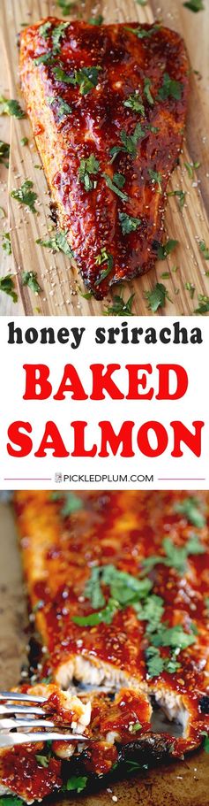 Honey Sriracha Oven Baked Salmon