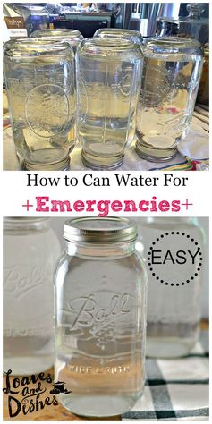 How to Can Water for Emergencies