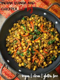 Indian Quinoa and Chickpea Stir Fry