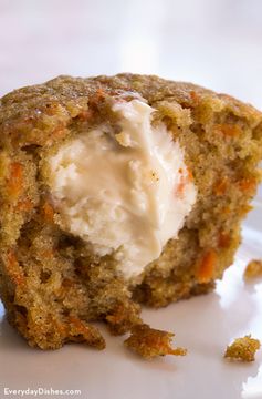 Inside-Out Carrot Cake Muffins