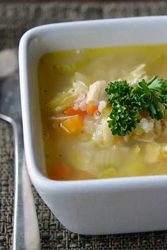 Instant Pot Gluten Free Dairy Free Chicken Ranch and Rice Soup