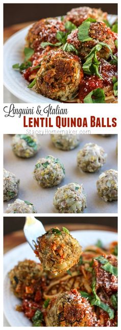 Italian Lentil Quinoa Balls