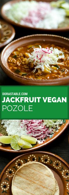 Jackfruit Vegan Pozole Rojo