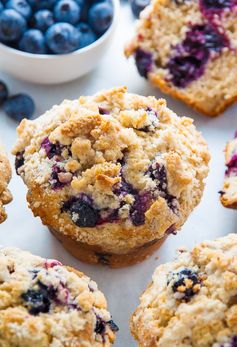 Jumbo Blueberry Crumb Muffins