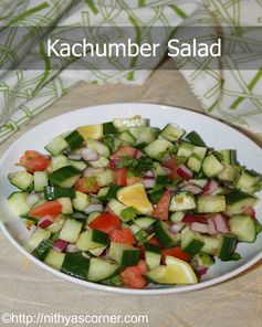 Kachumber Salad Recipe|Indian Cucumber Salad