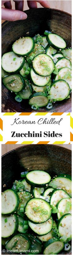 Korean Chilled Zucchini Sides