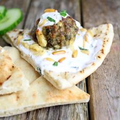 Lamb Meatballs With Fava And Tzatziki