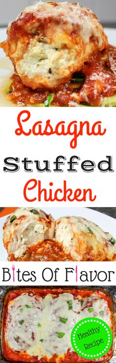 Lasagna Stuffed Chicken