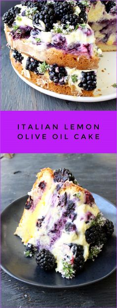 Lemon Olive Oil Cake Recipe with Berries & Mascarpone