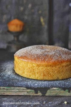 Lemon Sponge Cake (Egg-less & Butter-less