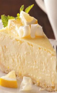 Lemony White Chocolate Cheesecake