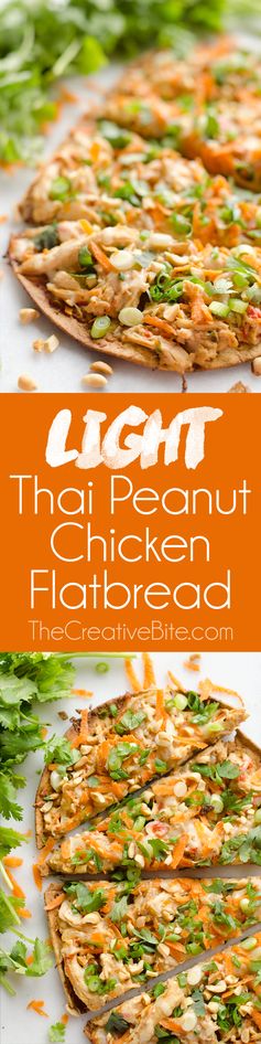 Light Thai Peanut Chicken Flatbread