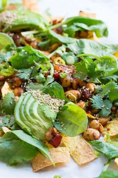 Loaded Green Vegan Nachos