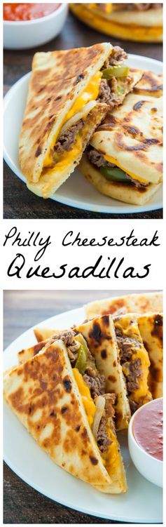 Loaded Philly Cheesesteak Quesadillas