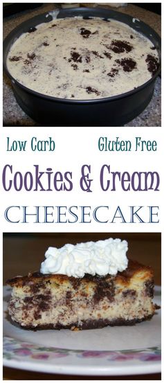 Low Carb Cookies and Cream Cheesecake