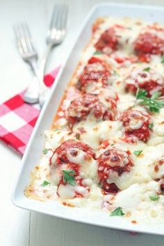 Low Carb Lasagna Meatballs