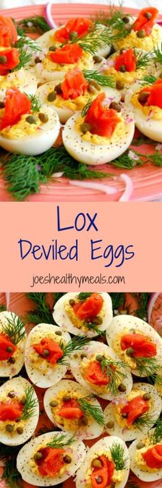 Lox Deviled Eggs