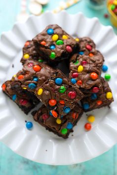 M&M Brownie and Cookie Bars