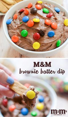 M&Ms Brownie Batter Dip