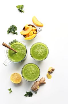 Mango Ginger Kale Green Smoothie