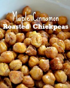 Maple Cinnamon Roasted Chickpeas