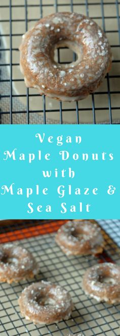 Maple Doughnuts with Maple Glaze and Sea Salt (+Cookbook Giveaway!