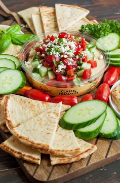 Mediterranean Bruschetta Hummus Platter