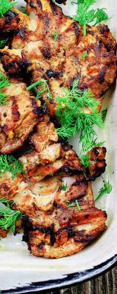 Mediterranean Grilled Chicken + Dill Greek Yogurt Sauce