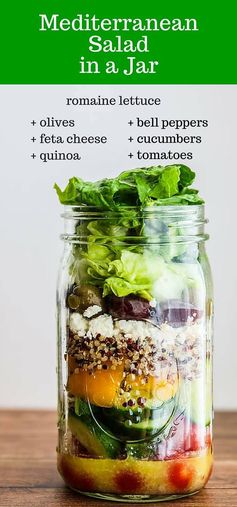 Mediterranean Salad In A Jar