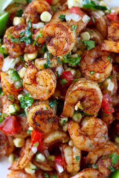 Mexican Grilled Shrimp with Corn Salsa