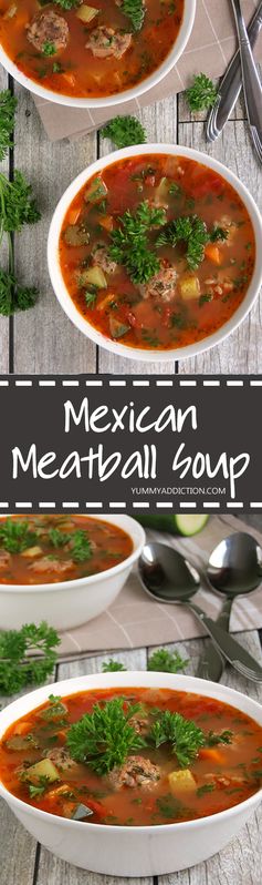 Mexican Meatball Soup