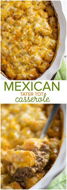 Mexican Tater Tot Casserole