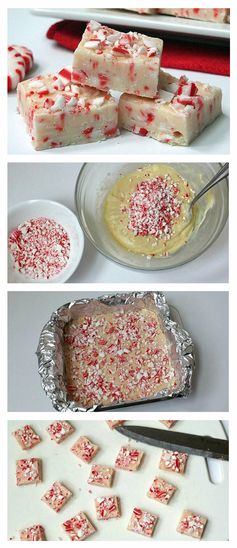 Microwave Candy Cane Fudge