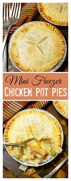 Mini Freezer Chicken Pot Pies