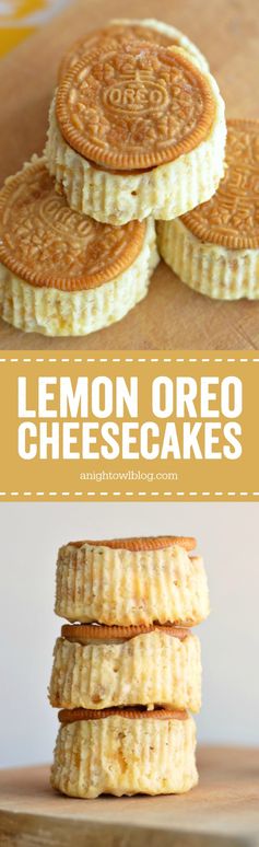 Mini Lemon Oreo Cheesecake