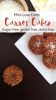 Mini Low Carb Carrot Cake