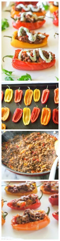 Mini Taco Stuffed Peppers