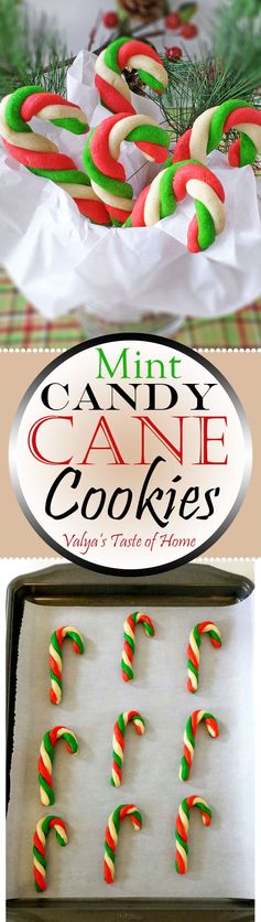 Mint Candy Cane Cookies