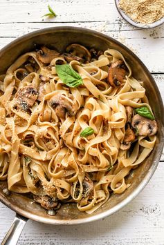 Mushroom Pasta with Creamy Peppercorn Sauce