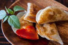 Mushroom Tofu Potstickers