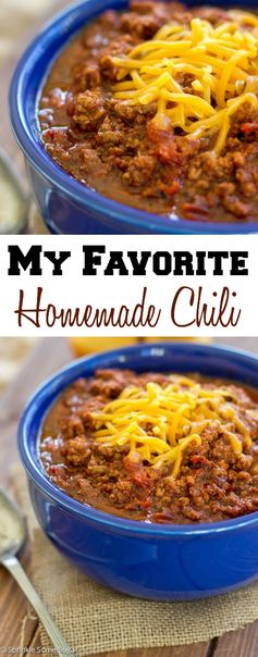 My Favorite Homemade Chili