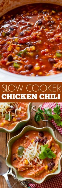 My Favorite Slow Cooker Chicken Chili