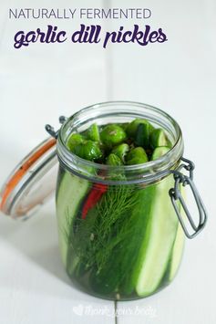 Naturally Fermented Garlic Dill Pickles